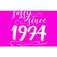 Sassy Since 1974 Birthday 50th Birthday Bumper Sticker