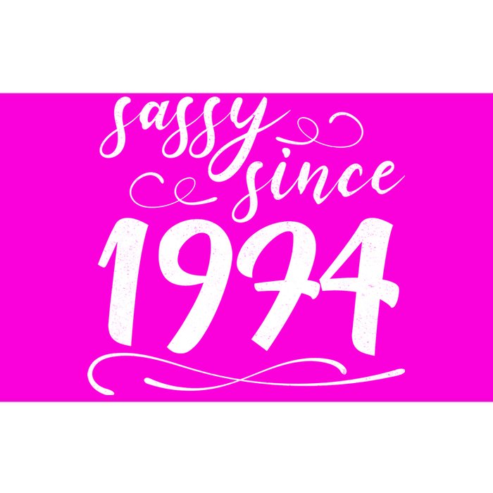 Sassy Since 1974 Birthday 50th Birthday Bumper Sticker