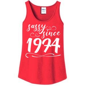 Sassy Since 1974 Birthday 50th Birthday Ladies Essential Tank