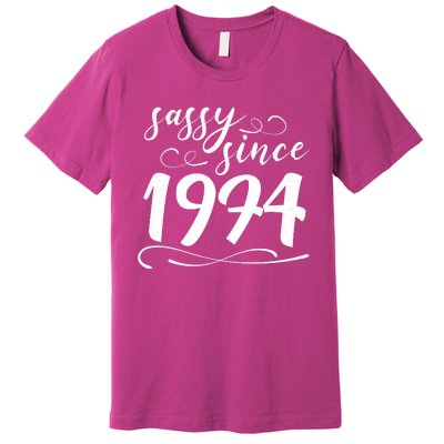 Sassy Since 1974 Birthday 50th Birthday Premium T-Shirt