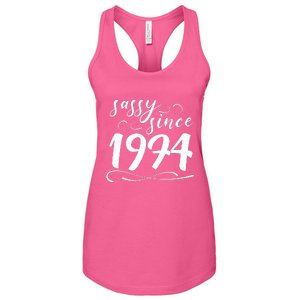 Sassy Since 1974 Birthday 50th Birthday Women's Racerback Tank