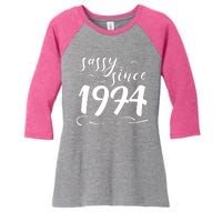 Sassy Since 1974 Birthday 50th Birthday Women's Tri-Blend 3/4-Sleeve Raglan Shirt