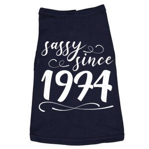 Sassy Since 1974 Birthday 50th Birthday Doggie Tank