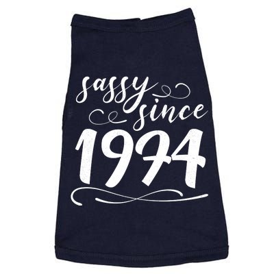 Sassy Since 1974 Birthday 50th Birthday Doggie Tank