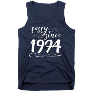 Sassy Since 1974 Birthday 50th Birthday Tank Top