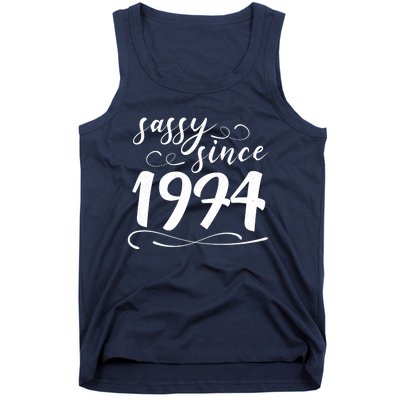 Sassy Since 1974 Birthday 50th Birthday Tank Top