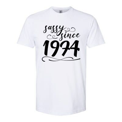 Sassy Since 1974 Birthday 50th Birthday Softstyle CVC T-Shirt