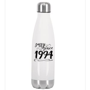 Sassy Since 1974 Birthday 50th Birthday Stainless Steel Insulated Water Bottle