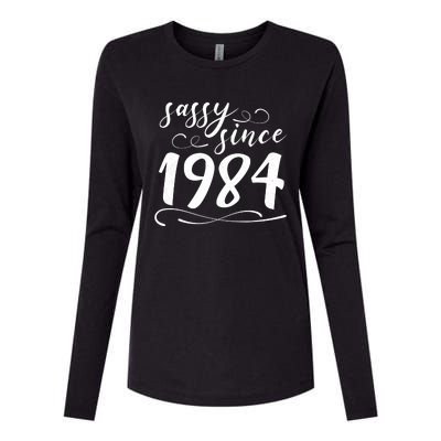 Sassy Since 1984 Birthday 40th Birthday Womens Cotton Relaxed Long Sleeve T-Shirt