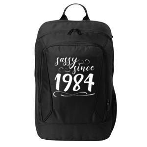 Sassy Since 1984 Birthday 40th Birthday City Backpack