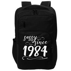 Sassy Since 1984 Birthday 40th Birthday Impact Tech Backpack