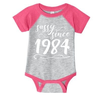 Sassy Since 1984 Birthday 40th Birthday Infant Baby Jersey Bodysuit