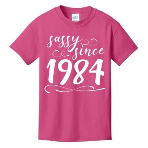 Sassy Since 1984 Birthday 40th Birthday Kids T-Shirt