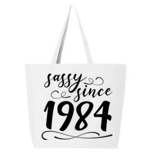 Sassy Since 1984 Birthday 40th Birthday 25L Jumbo Tote