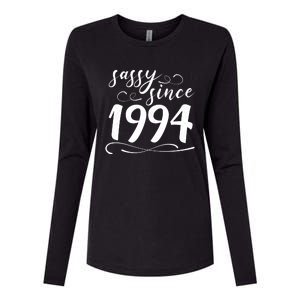 Sassy Since 1994 Birthday 30th Birthday Womens Cotton Relaxed Long Sleeve T-Shirt