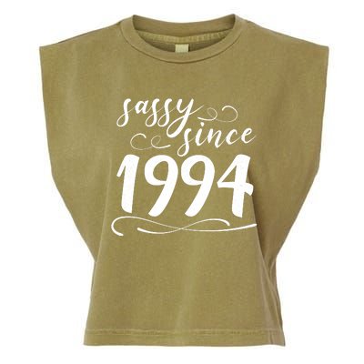 Sassy Since 1994 Birthday 30th Birthday Garment-Dyed Women's Muscle Tee