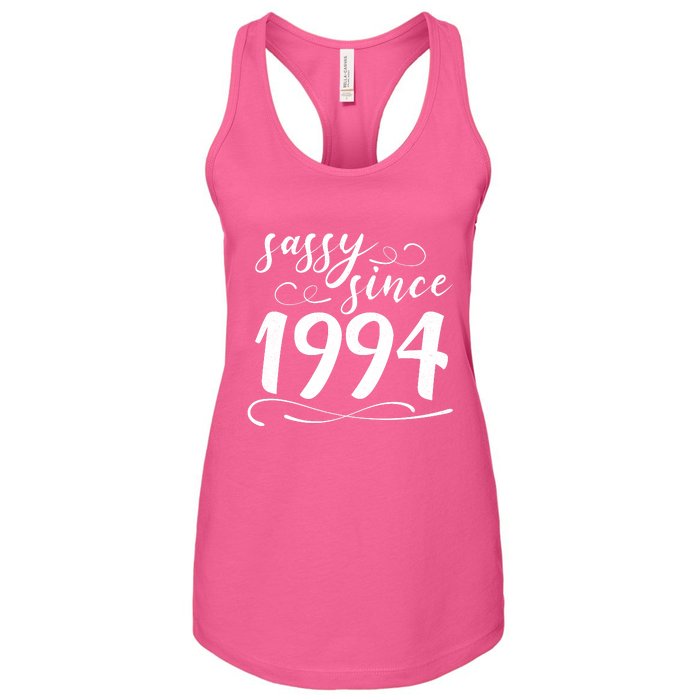 Sassy Since 1994 Birthday 30th Birthday Women's Racerback Tank