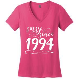 Sassy Since 1994 Birthday 30th Birthday Women's V-Neck T-Shirt