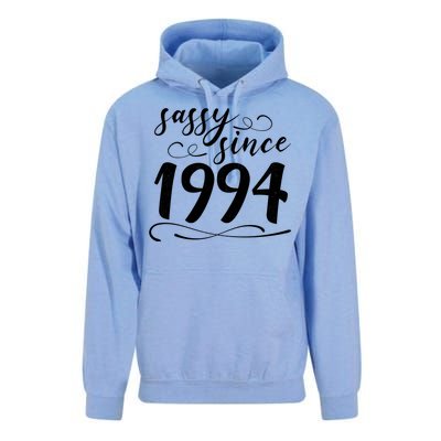 Sassy Since 1994 Birthday 30th Birthday Unisex Surf Hoodie