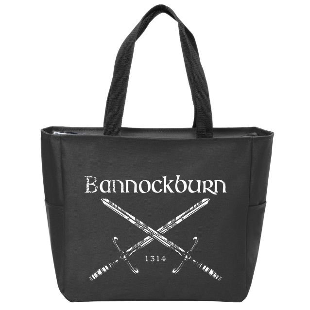 Scotland Souvenir 1314 Battle Of Bannockburn Scottish Zip Tote Bag