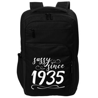 Sassy Since 1935 Birthday 90th Birthday Impact Tech Backpack