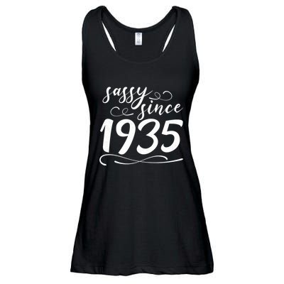 Sassy Since 1935 Birthday 90th Birthday Ladies Essential Flowy Tank