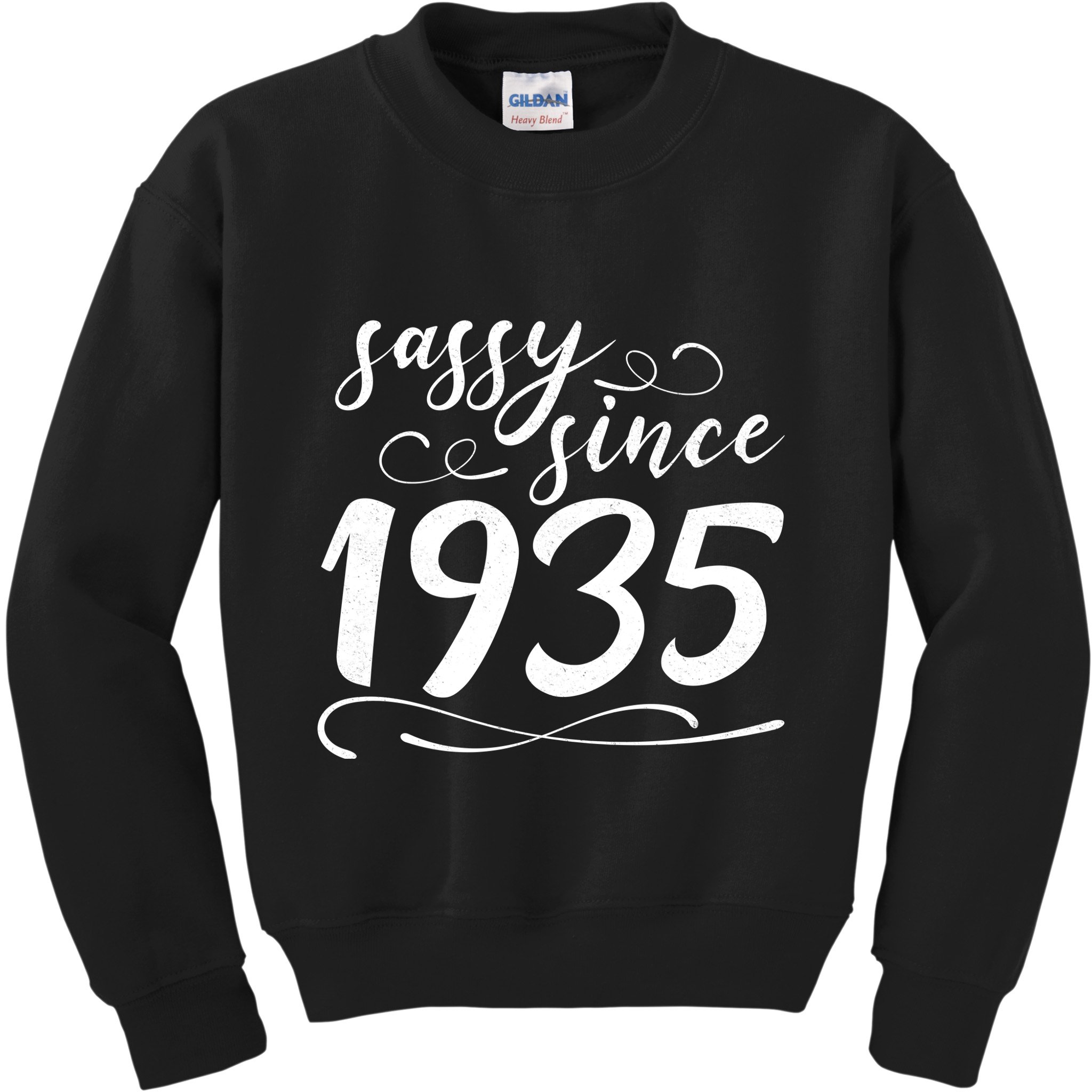 Sassy Since 1935 Birthday 90th Birthday Kids Sweatshirt
