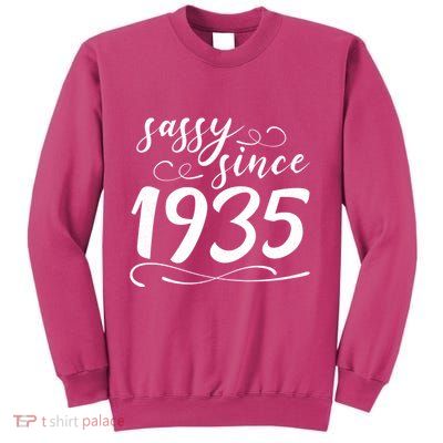 Sassy Since 1935 Birthday 90th Birthday Sweatshirt