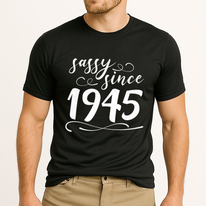 Sassy Since 1945 Birthday 80th Birthday Performance Shirt