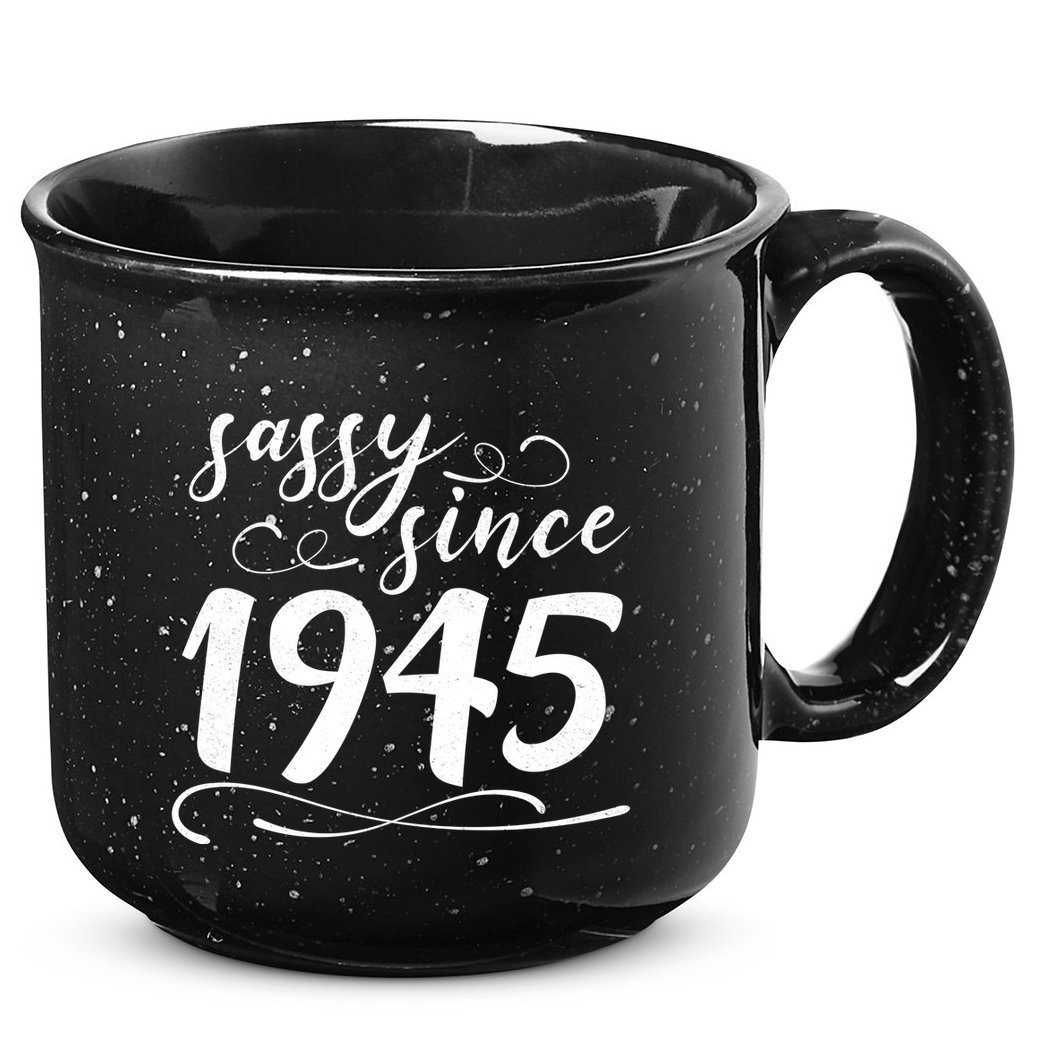 Sassy Since 1945 Birthday 80th Birthday 15oz Campfire Ceramic Mug