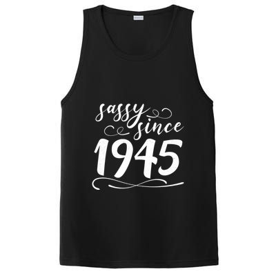 Sassy Since 1945 Birthday 80th Birthday PosiCharge Competitor Tank
