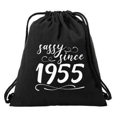 Sassy Since 1955 Birthday 70th Birthday Drawstring Bag