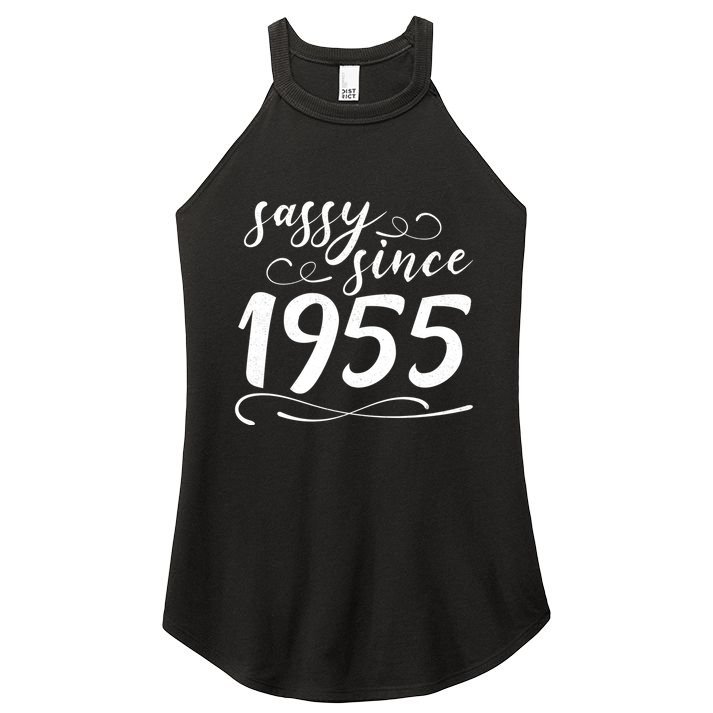Sassy Since 1955 Birthday 70th Birthday Women's Perfect Tri Rocker Tank