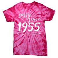 Sassy Since 1955 Birthday 70th Birthday Tie-Dye T-Shirt