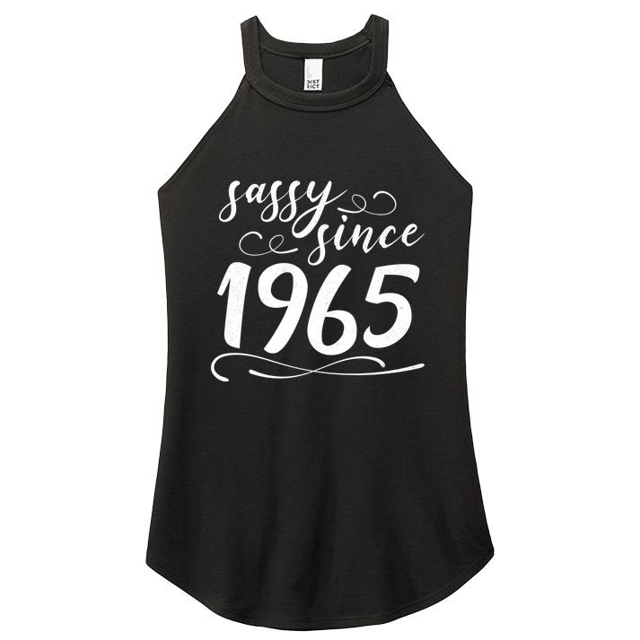 Sassy Since 1965 Birthday 60th Birthday Women's Perfect Tri Rocker Tank