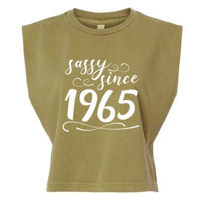 Sassy Since 1965 Birthday 60th Birthday Garment-Dyed Women's Muscle Tee