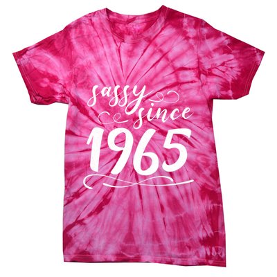 Sassy Since 1965 Birthday 60th Birthday Tie-Dye T-Shirt