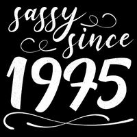 Sassy Since 1975 Birthday 50th Birthday Apron
