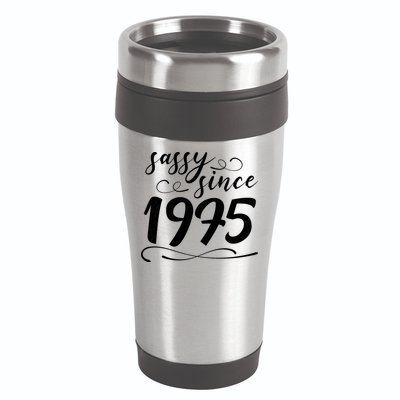Sassy Since 1975 Birthday 50th Birthday 16oz Travel Tumbler