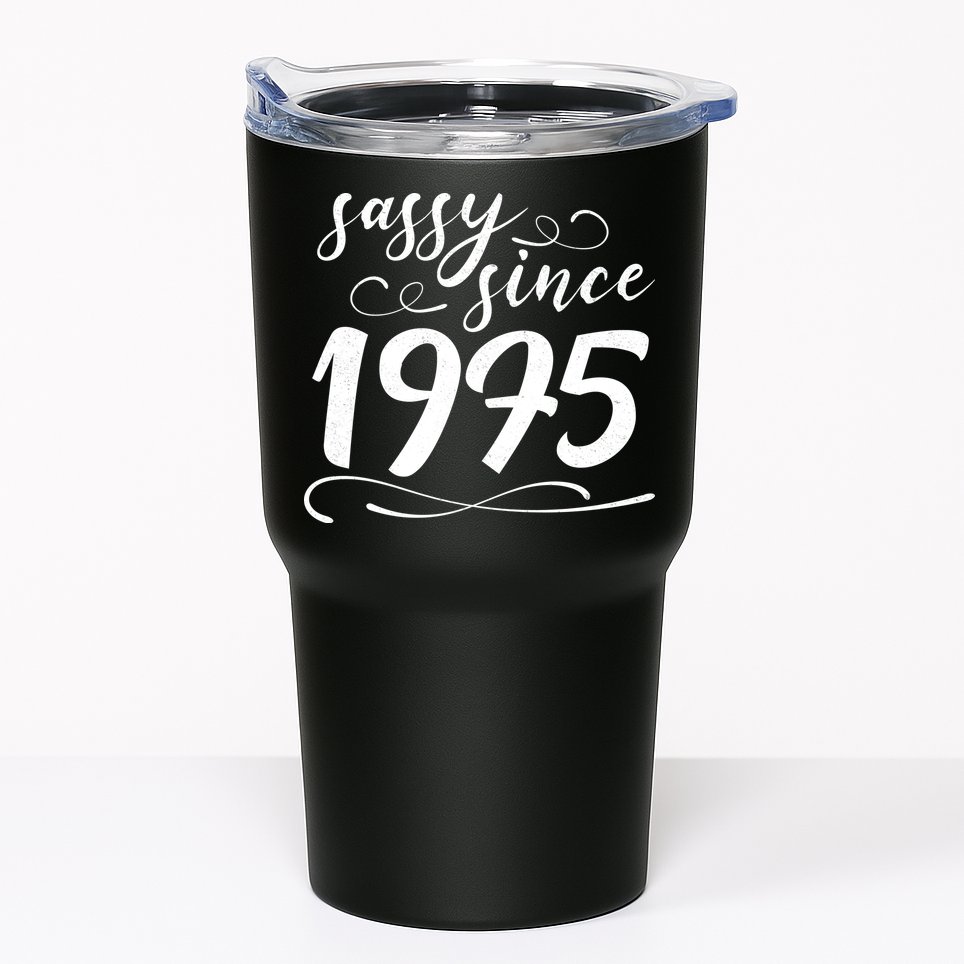 Sassy Since 1975 Birthday 50th Birthday Tumbler