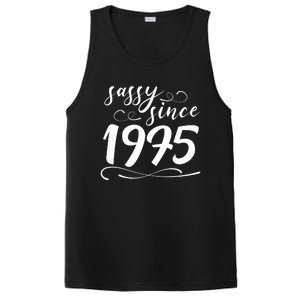 Sassy Since 1975 Birthday 50th Birthday PosiCharge Competitor Tank