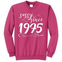 Sassy Since 1975 Birthday 50th Birthday Sweatshirt