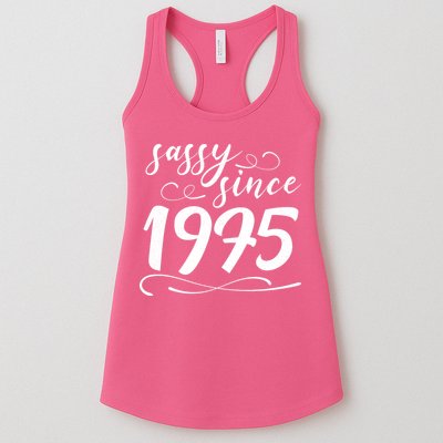 Sassy Since 1975 Birthday 50th Birthday Womens Tank Top