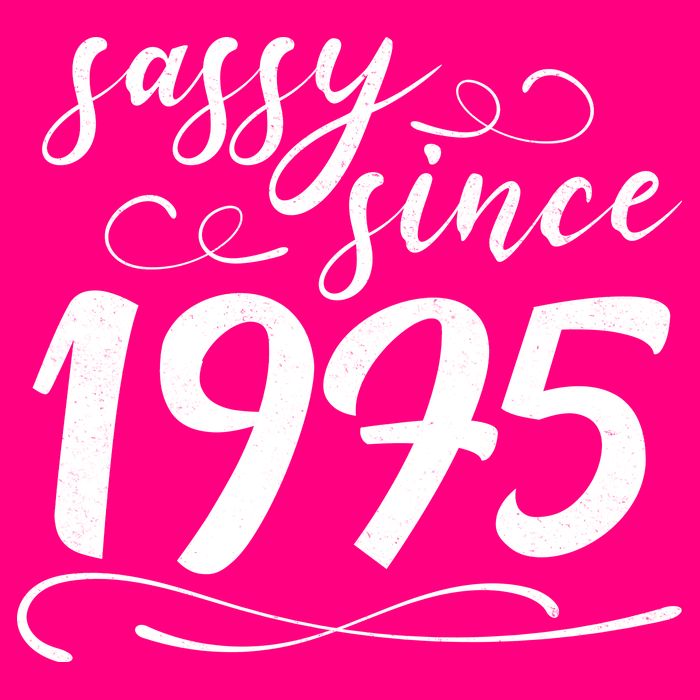 Sassy Since 1975 Birthday 50th Birthday Kids Hoodie