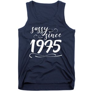 Sassy Since 1975 Birthday 50th Birthday Tank Top