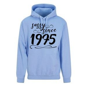 Sassy Since 1975 Birthday 50th Birthday Unisex Surf Hoodie