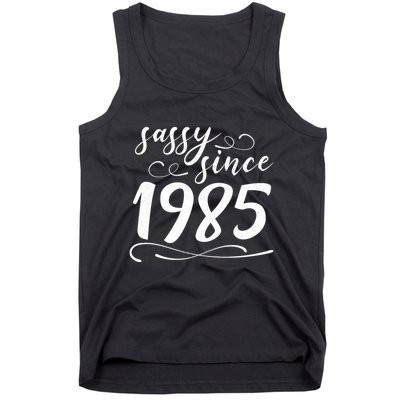 Sassy Since 1985 Birthday 40th Birthday Tank Top