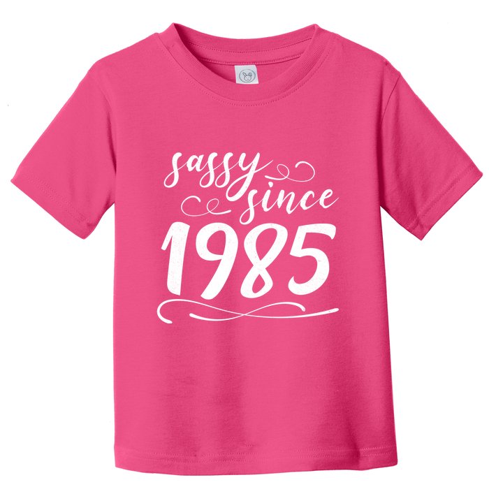 Sassy Since 1985 Birthday 40th Birthday Toddler T-Shirt