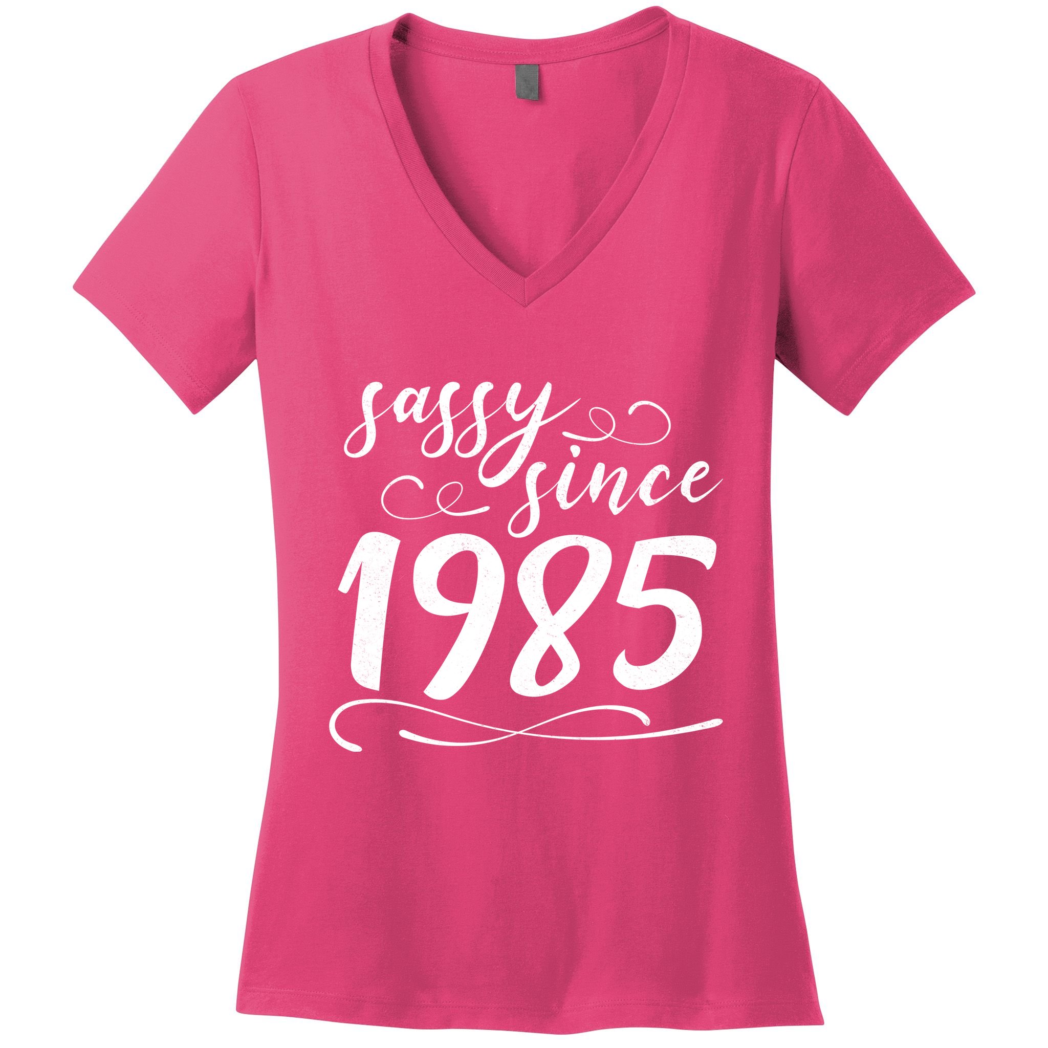 Sassy Since 1985 Birthday 40th Birthday Women's V-Neck T-Shirt
