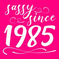 Sassy Since 1985 Birthday 40th Birthday Women's V-Neck T-Shirt